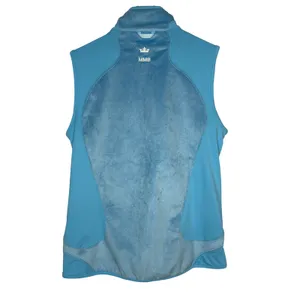Peter‎ Millar Full Zip Fleece Vest Womens M Blue Sea Island Golf Warmth Hybrid thumbnail 3