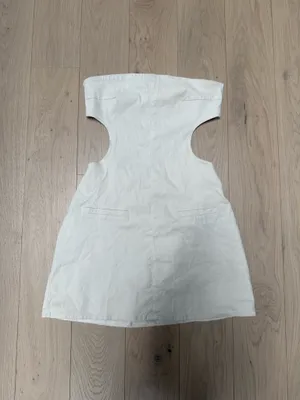 White Fox “Talk Back” Mini Dress Oatmeal thumbnail 2