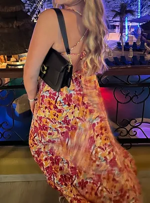 Floral Strappy Maxi Dress Multiple Size M thumbnail 2