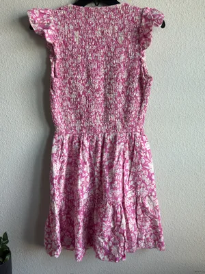 Universal Threads Pink Floral Smocked Mini Dress XS Cottagecore Style thumbnail 2