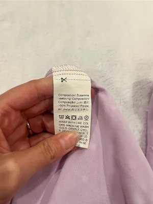 SHEIN Lilac Purple Swiss Dot Tie-Back Puff Sleeve Mini Dress Size XS thumbnail 8