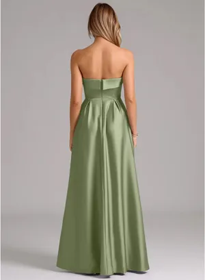 Azazie Bridesmaid Dress Pistachio thumbnail 5