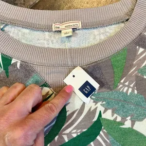 NWT Gap Sweatshirt Tunic Leaf Camouflage Top Small thumbnail 8
