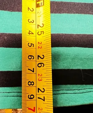 Diane Gilman DG2 Striped Long Sleeve Blue/Green W Gold Zipper Shoulder Accent XL thumbnail 11
