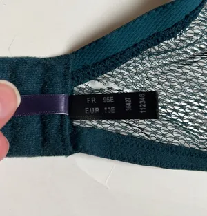 Rougegorge BlueGreen Sexy Lace Underwire Bra. Size FR 95E/ EUR 80E / US 36D thumbnail 4