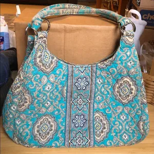 VERA BRADLEY Large Hobo in Totally Turq Retired Spring 2010 thumbnail 2