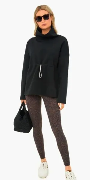 Varley Barton Funnel Neck Drawstring Sweatshirt Women’s Sz. S thumbnail 1