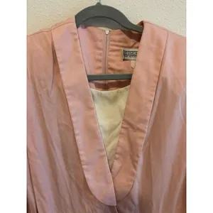 Vintage Jessica Howard by Mitchell Rodbell Pink Cotton Maxi Dress Cottagecore L‎ thumbnail 4
