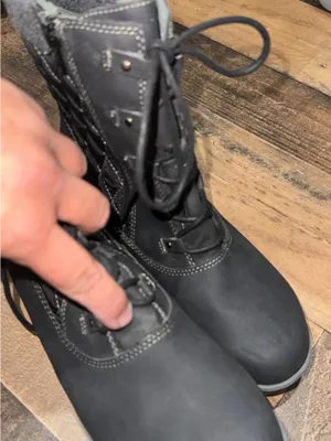 JBU Black Quilted Lace Up & zip Ankle Boots 9 wide new thumbnail 4