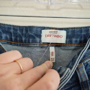 Driftwood Size 32 Cece Two Tone Wide Leg Jeans‎ Double Waist Blue Boho Ecclectic thumbnail 5