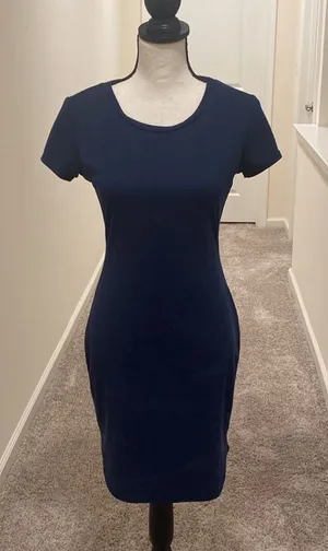 Lulus Like Minded Slate Blue Bodycon Dress Size M Classic Glam thumbnail 1