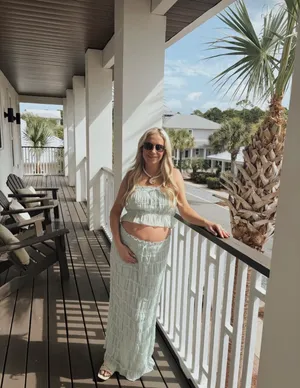 Mint Green Skirt Set thumbnail 2