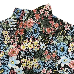 LOFT Floral V-Neck Flutter Shoulder Long Sleeve Blouse thumbnail 8