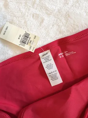 NWT Aerie Red Bikini Bottom - Size: Medium thumbnail 2