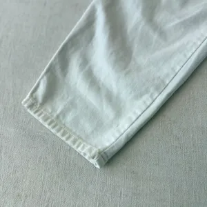 Zara White High Waisted Paperbag Denim‎ Jeans Tapered Leg XS thumbnail 7