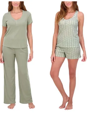 Live2Lounge Women’s 4-piece Pointelle Lounge Set NEW M thumbnail 2