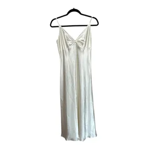 Jones New York Vintage Satin Ivory 2pc Slip Dress Set Size Medium NWT Bridal Boudoir thumbnail 5