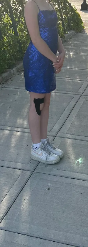 Macy's Blue Homecoming Dress thumbnail 9