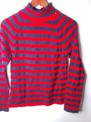 Tommy Hilfiger Striped Ribbed Top L thumbnail 1
