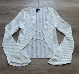 Bell Sleeve Tie Front Top thumbnail 1