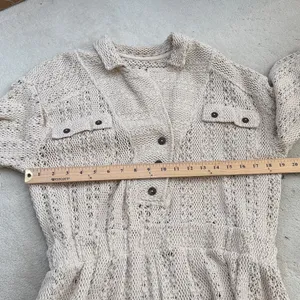 Free People Beach Ryan Crochet Romper in Summer Khaki Size Medium thumbnail 7
