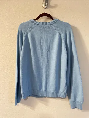Teddy Fresh Giddy Up Button Up Cardigan Baby Blue Size 2XL thumbnail 7