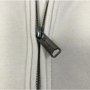 CARHARTT Relaxed-Fit Quarter-Zip Sweatshirt W's Sz M Cream Fleece Inside Cozy thumbnail 7