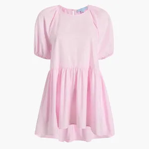 Hill House Francesca Puff Sleeve Top in Pink thumbnail 4