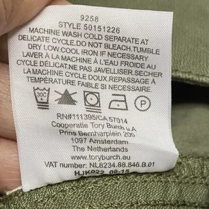 Tory Burch‎ Womens Sz 26 Agave Green Flared Leg Trouser Pants Denim Bootcut thumbnail 10