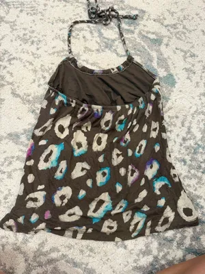 American Eagle Y2K Halter Tank Built In Shelf Bra Large thumbnail 2