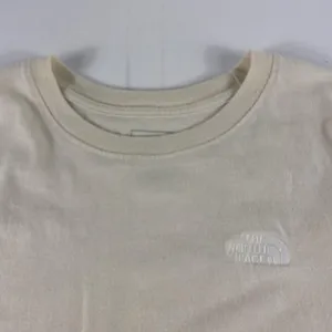 North Face Shirt Womens XL Beige Cream Short Sleeve Crewneck Embroidered Outdoor thumbnail 2