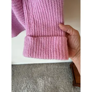 Pilcro Long Sleeve Knitted Cowl Neck Pullover Sweater Pink Women's Size Large thumbnail 3
