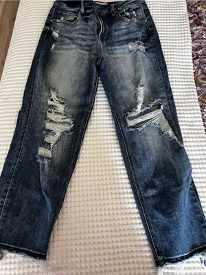Risen Distressed Jeans Size 11/12 Blue thumbnail 1