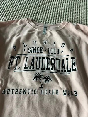 Pink Ft. Lauderdale Graphic Crewneck Sweatshirt thumbnail 2