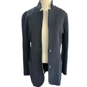 J.Crew Mercantile Knit Blazer Sweater Jacket Black Soft Cotton Size XS Cardigan thumbnail 12