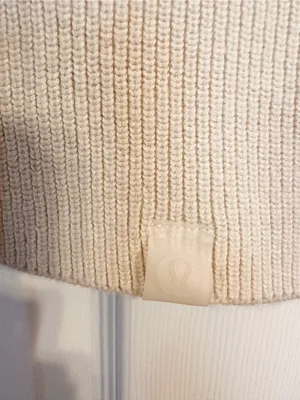 NWT Lululemon Take It All In Cotton Blend Sweater in Medium thumbnail 4