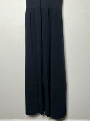 Athleta Black Elation V Neck Hybrid Midi Dress Athleisure Casual thumbnail 6
