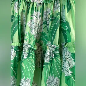 New FARM RIO Dewdrop Floral Green Mini Dress Size Large thumbnail 5