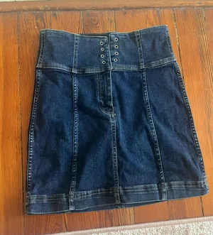 Free People Denim Skirt thumbnail 1