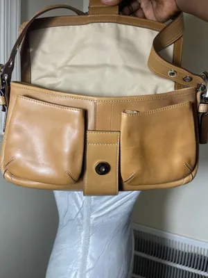 Coach Signature Sufflette leather handbag soho 9434 and purse Beige, Leather thumbnail 9