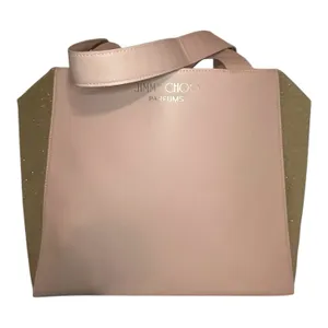Jimmy Choo Parfums Tote Bag Pink Rose Gold Glitter Side Panels Shoulder Bag thumbnail 5