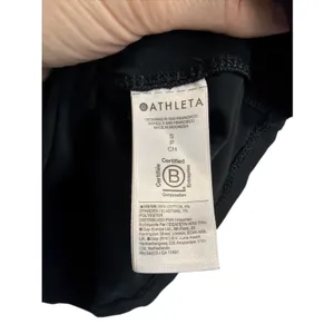 Athleta Womens‎ Mock Neck Sleeveless Tank Top Black Cotton Blend Size S Small thumbnail 6