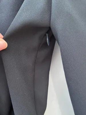 J.Crew Drapey Crepe Faux Wrap Top Blouse Black Size 8 Tailored Elegant Office thumbnail 10