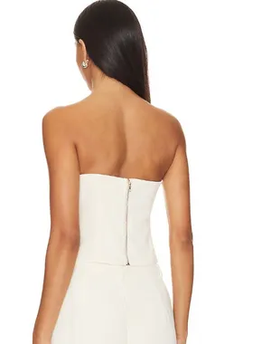 SNDYs Roma Strapless Ruched Tube Top NWT Size XS thumbnail 1