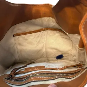 Y2K Michael Kors Buckle Hobo Shoulder Bag Cognac‎ Brown Slouchy Western Country thumbnail 7