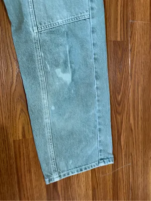Agolde Cooper Organic Cotton High Rise Utility Cargo Sage Green Pants 29 thumbnail 3