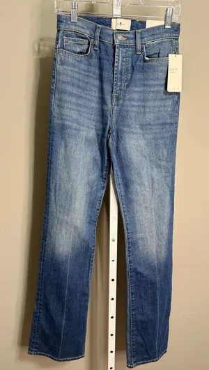 7 For All Mankind Easy Boot Jeans‎ 25 Medium Wash NWT Bootcut Denim Long 34.5 thumbnail 1