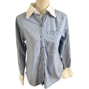 We The Free Tommy Oxford Shirt in blue XS thumbnail 3