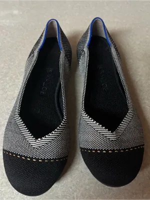Rothy’s The Flat Gray Mist Captoe Classic Office Minimalist Preppy Ballet Flat 7 thumbnail 2