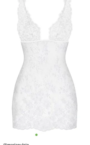 Skims Wedding Lace Chemise Slip - White thumbnail 1